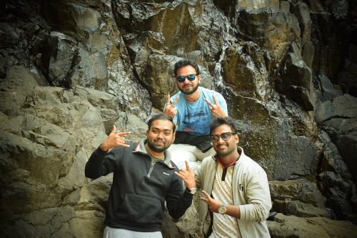 Kunal, Suraj and Pavan @ Amboli Waterfall
